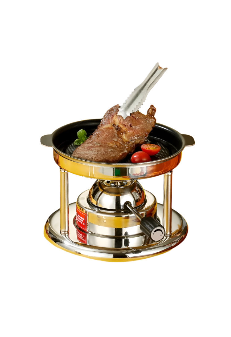 Eenpersoons gourmet - bakplaat - rechaud op gas - compact en draagbaar Coolgods