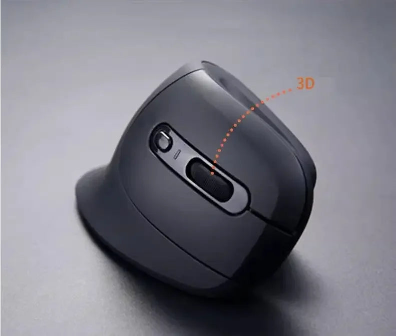 Ergonomische draadloze muis - Verticaal design met 6-knops functionaliteit Delux