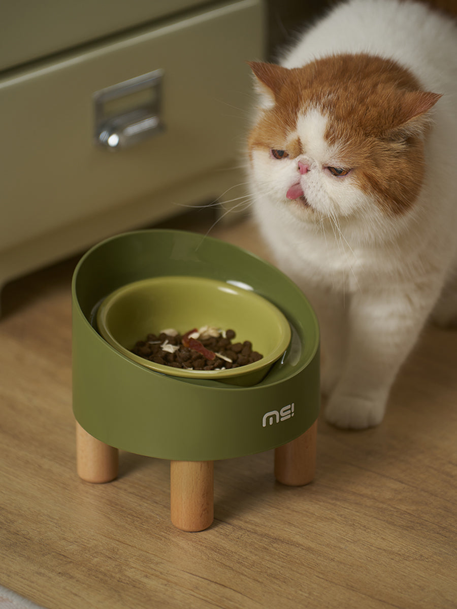 SpirePets MakeSure Keramische Voerbak - Katten voerbak in hoogte verstelbaar