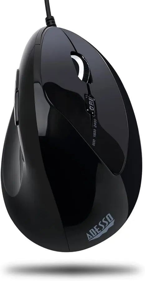 Adesso Imouse E3 - verticale ergonomische programmeerbare gamingmuis verstelbaar gewicht Adesso