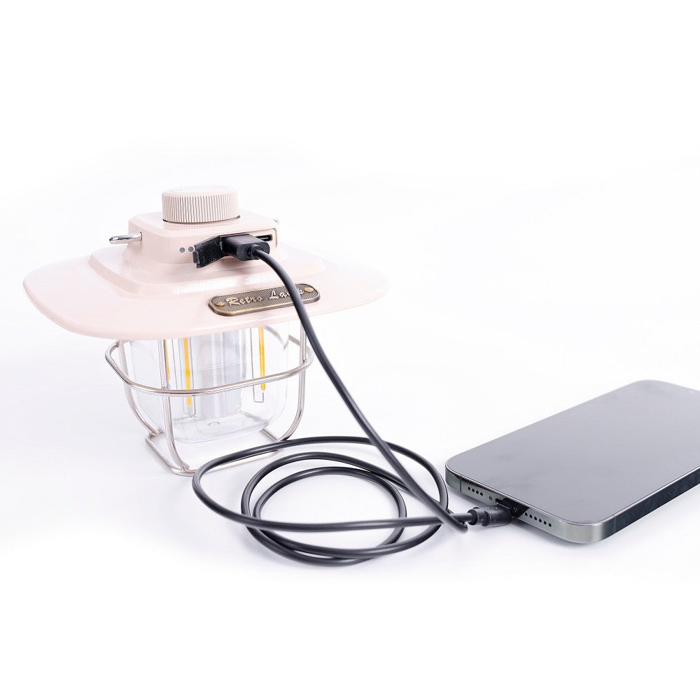 Outdoor-Campinglampe - USB-Ladeanschluss - Lichtdimmeffekt - Schwarz