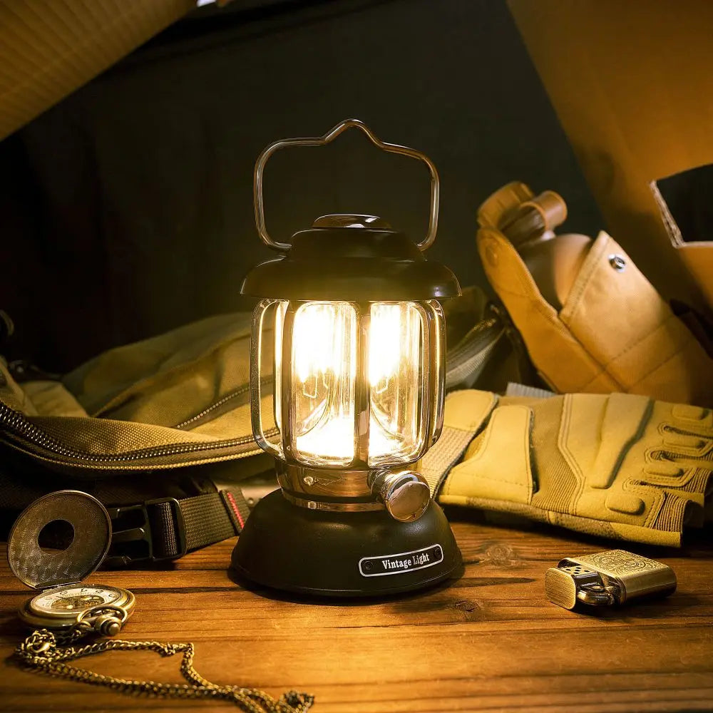 Campinglamp - Lantaarn voor buiten - USB oplaadpoort - licht-dimeffect Coolgods