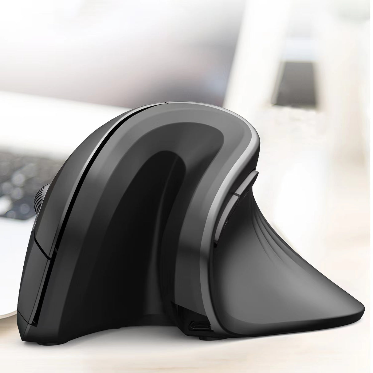 Delux Ergonomic mouse GX - Souris verticale sans fil - Droitier - Souris avec repose-poignet