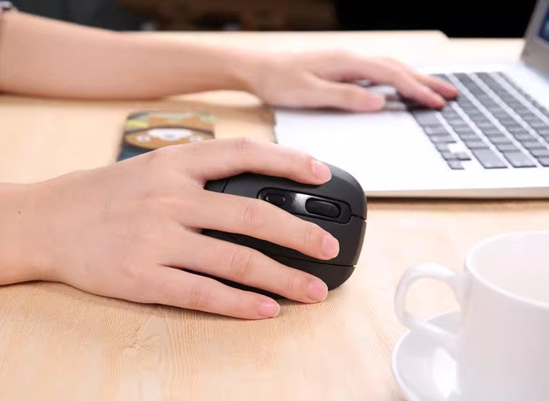 Delux Ergonomic mouse GX - Souris verticale sans fil - Droitier - Souris avec repose-poignet