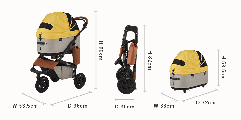 AirBuggy Dome 3 Large – Ivory White - Luxe huisdierbuggy