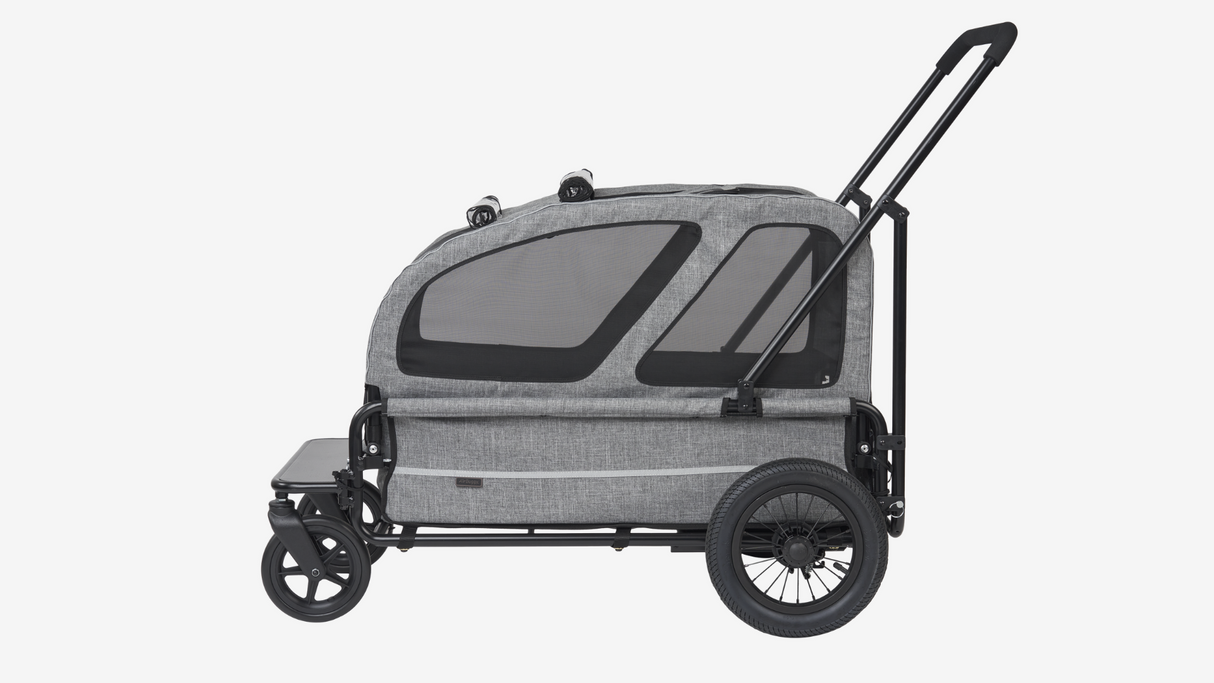 AirBuggy Carriage Set Earth Grey – Honden buggy - Comfortabel reizen met jouw huisdier Airbuggy