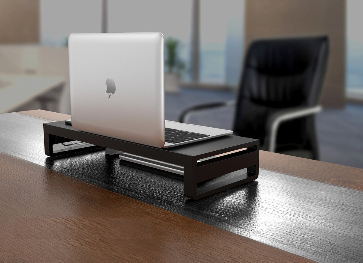 Multifunctionele monitor standaard - aluminium - 4x USB3.0 hub Spire