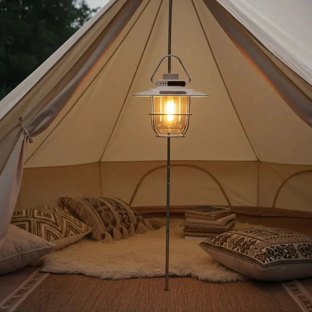 Campinglamp - Buiten Lantaarn - USB oplaadpoort - dimeffect Coolgods