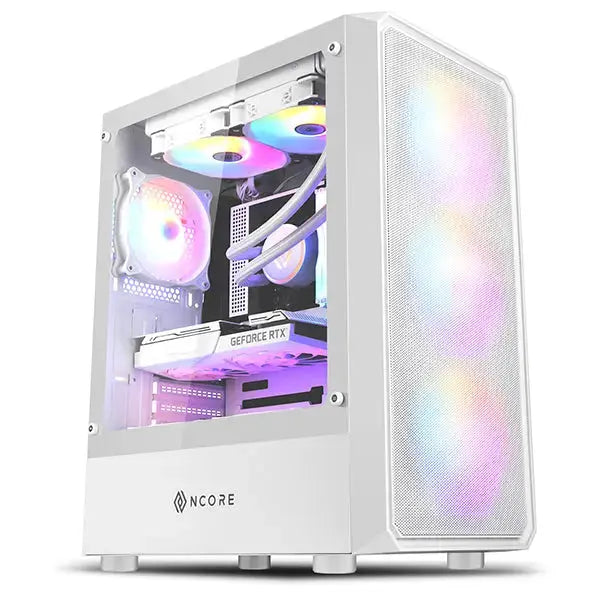PC gamer case - G30 WHITE TRUE FORCE - Tempered glass Spire
