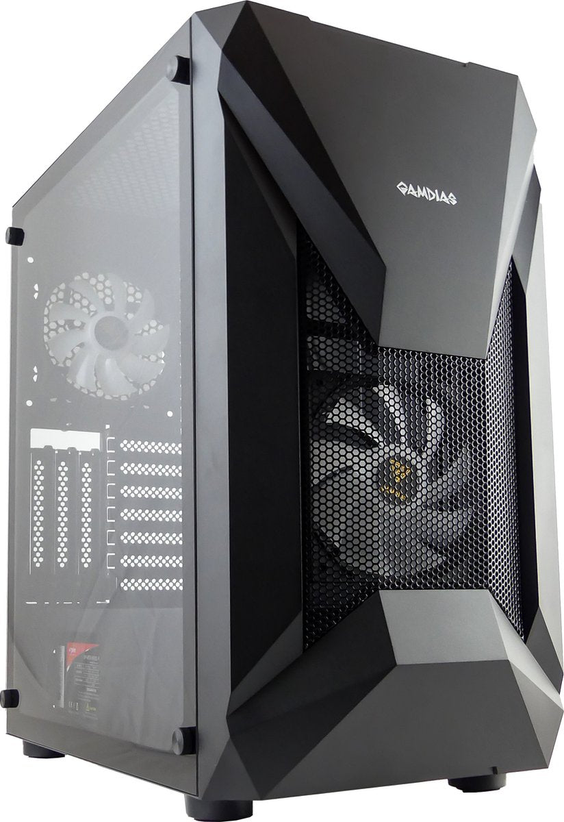 PC-Gehäuse | Schwarz | USB2.0, USB3.0 | 3,5-Zoll-Festplatte * 2, 2,5-Zoll-SSD * 2 | Micro ATX/MINI ATX | VGA-Karte