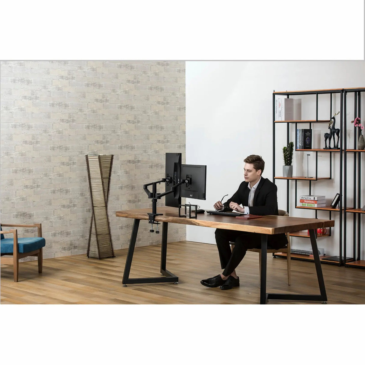 Spire monitorarm - monitor beugel voor twee schermen Spire