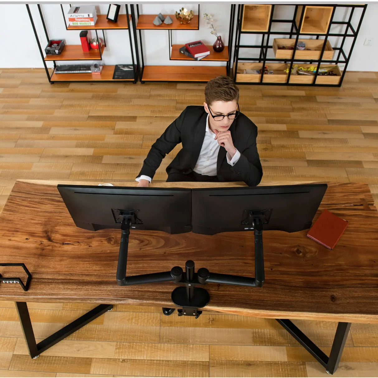 Spire monitorarm - monitor beugel voor twee schermen Spire