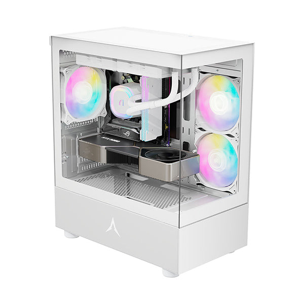 PC behuizing - gamer case - U20M WHITE - Tempered glass - RGB