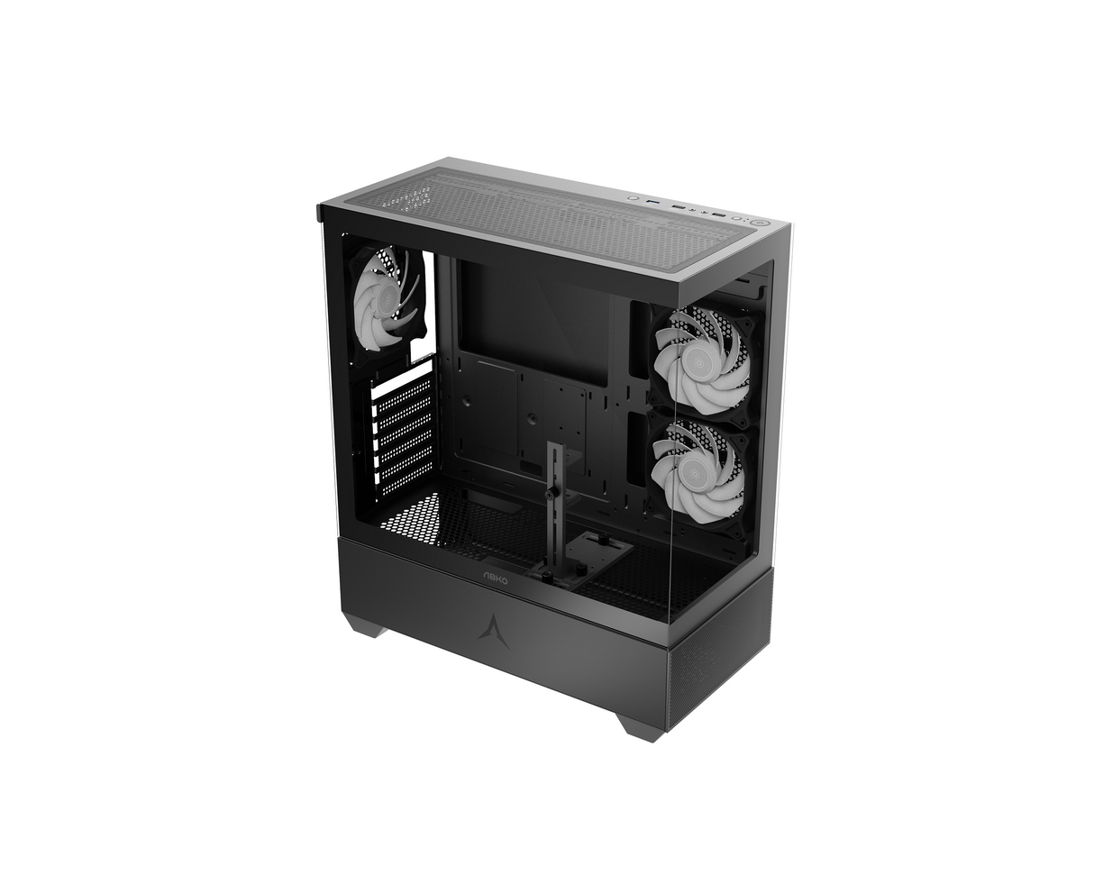 PC-Gehäuse | Schwarz | USB2.0, USB3.0 | 3,5-Zoll-Festplatte * 2, 2,5-Zoll-SSD * 2 | Micro ATX/MINI ATX | VGA-Karte