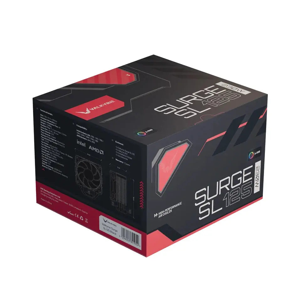 Valkyrie Surge SL125 CPU-koeler 230W A-RGB Valkyrie
