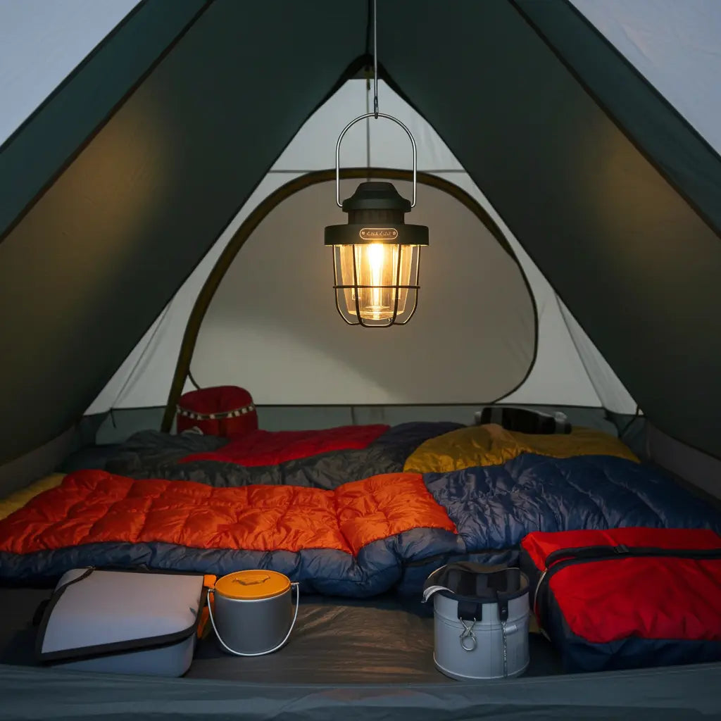 Campinglamp - LED lantaarn - USB oplaadpoort - licht-dimeffect Coolgods