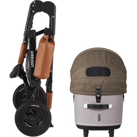 AirBuggy Dome 3 Large – Cacao – luxe hondenbuggy kattenbuggy
