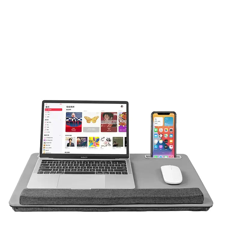 Laptop standaard - smartphone houder - ergonomische standaard met polssteun - ruimtebesparend en draagbaar CG-YZ-XLA4 Spire