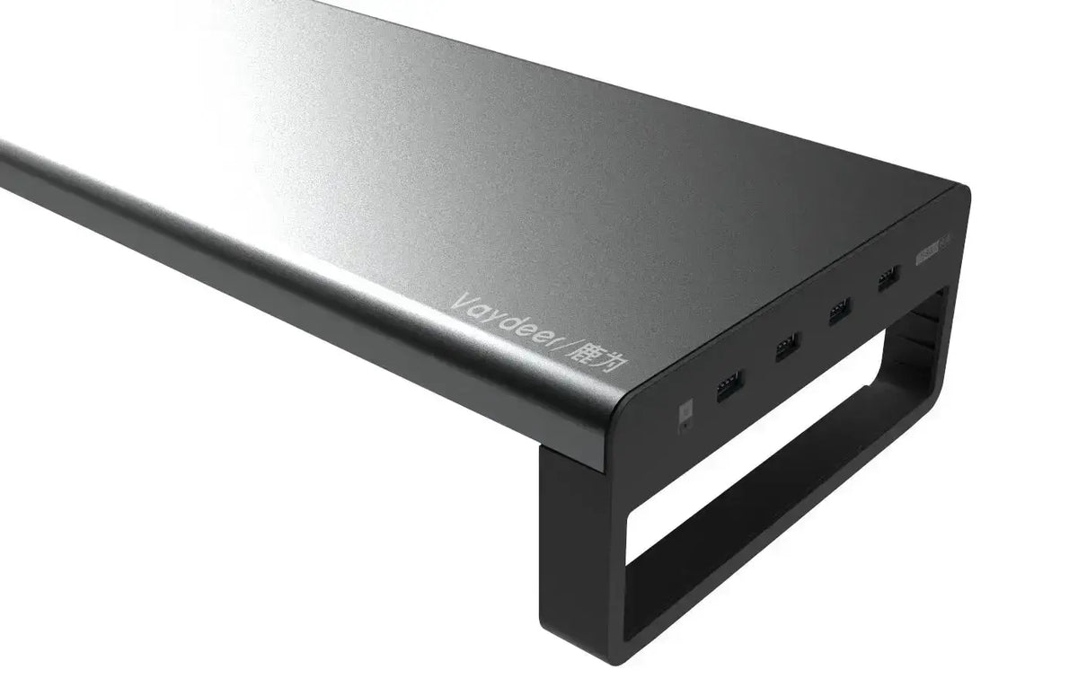 Multifunctionele monitor standaard | Aluminium | 4x USB3.0 hub | Verbeter uw werkplek | Laptop en computer Coolgods