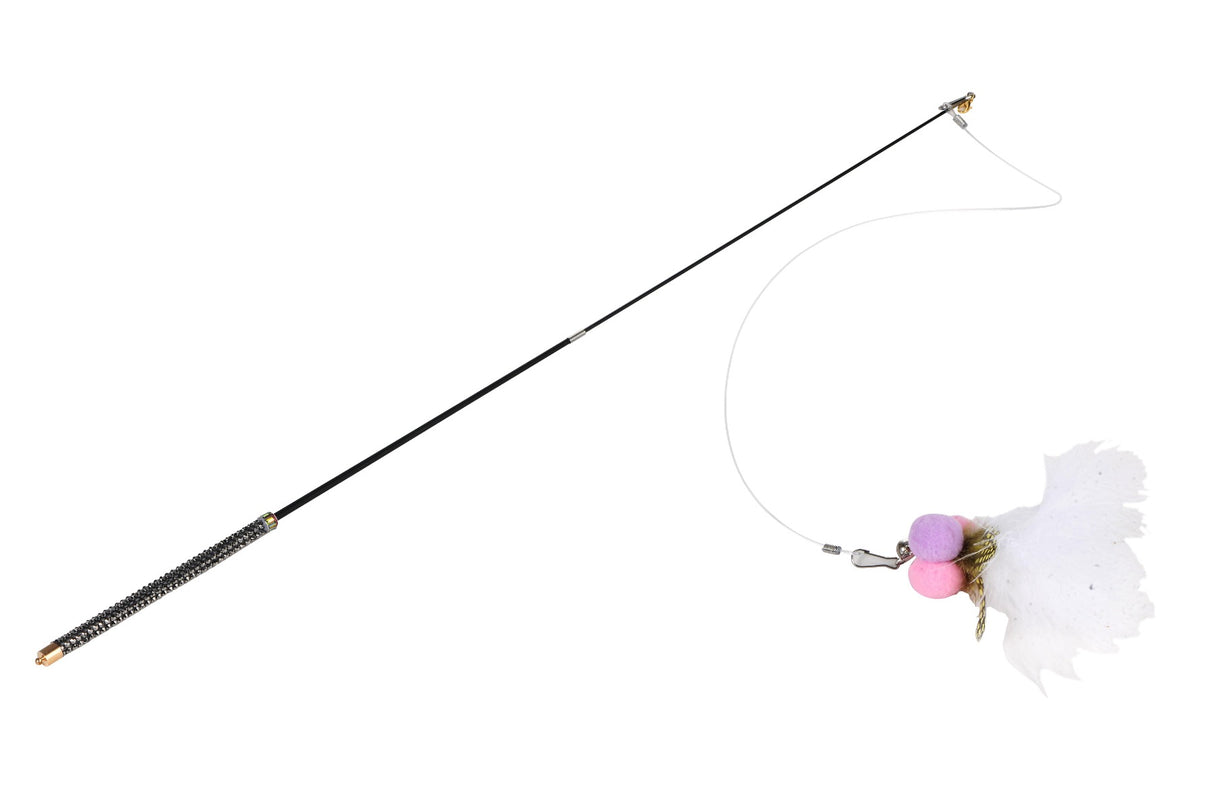 Kattenspeeltje - Opvouwbare kattenhengel - 600mm (uitgeschoven) - 350mm (ingeschoven) | Huisdieren | Katten SPIRE-PETS