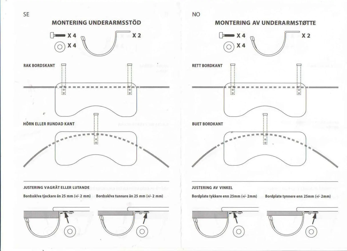 Ergonomische Armsteun voor Bureau | Polssteun | Verlichting van RSI | Echt Leer | 58 x 24 x 2,5 cm (LxBxH) Coolgods