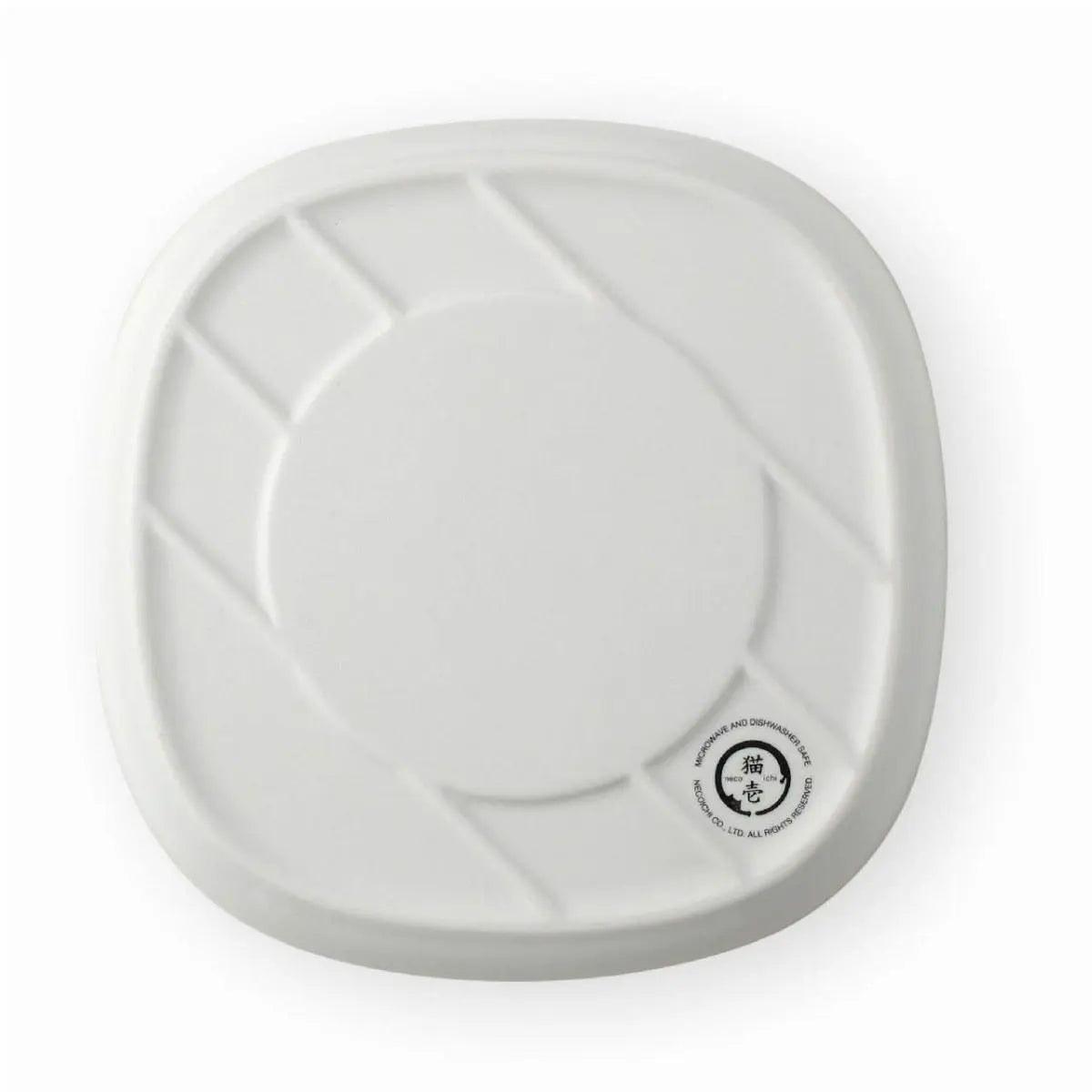 Voerbak dienblad (enkel) schotel voor voer- drinkschaaltje - 19.5 x 19.5 x 2 cm - Keramisch schoteltje Coolgods