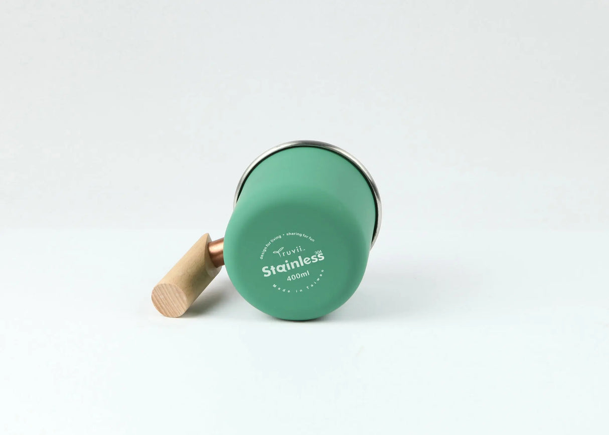 Camping beker roestvrij staal – Kalas Agate groen (1)