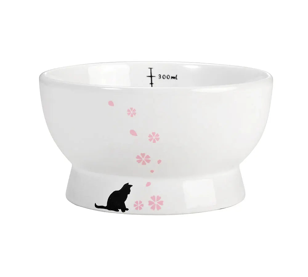 Keramische voerbak voor katten, honden, konijnen of cavia's. Afmetingen: 140*140*75mm (LxBxH) Coolgods