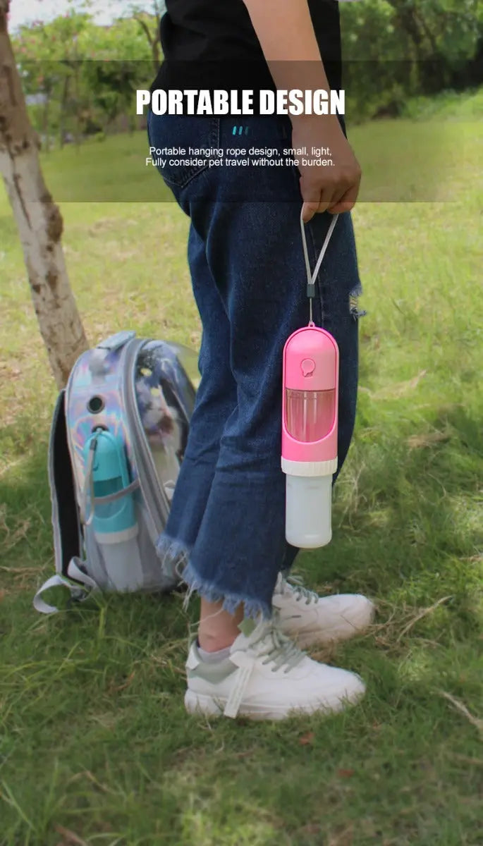 Voedsel en Waterfles voor Huisdieren - Blauw SPIRE-PETS