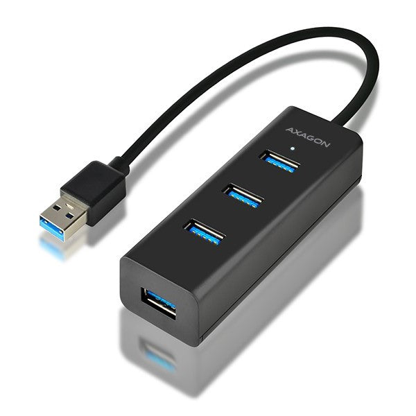 Axagon - USB 3.0 Oplaadpoort Hub - 4-poorts (USB-A) - Snel opladen - Micro USB voeding IN - Kabellengte 0,3 m. Axagon
