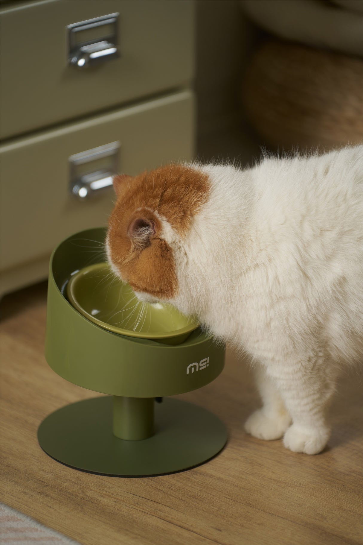 Makesure ergonomisch kattenschaaltje - Keramisch voerbak katten - In hoogte verstelbaar