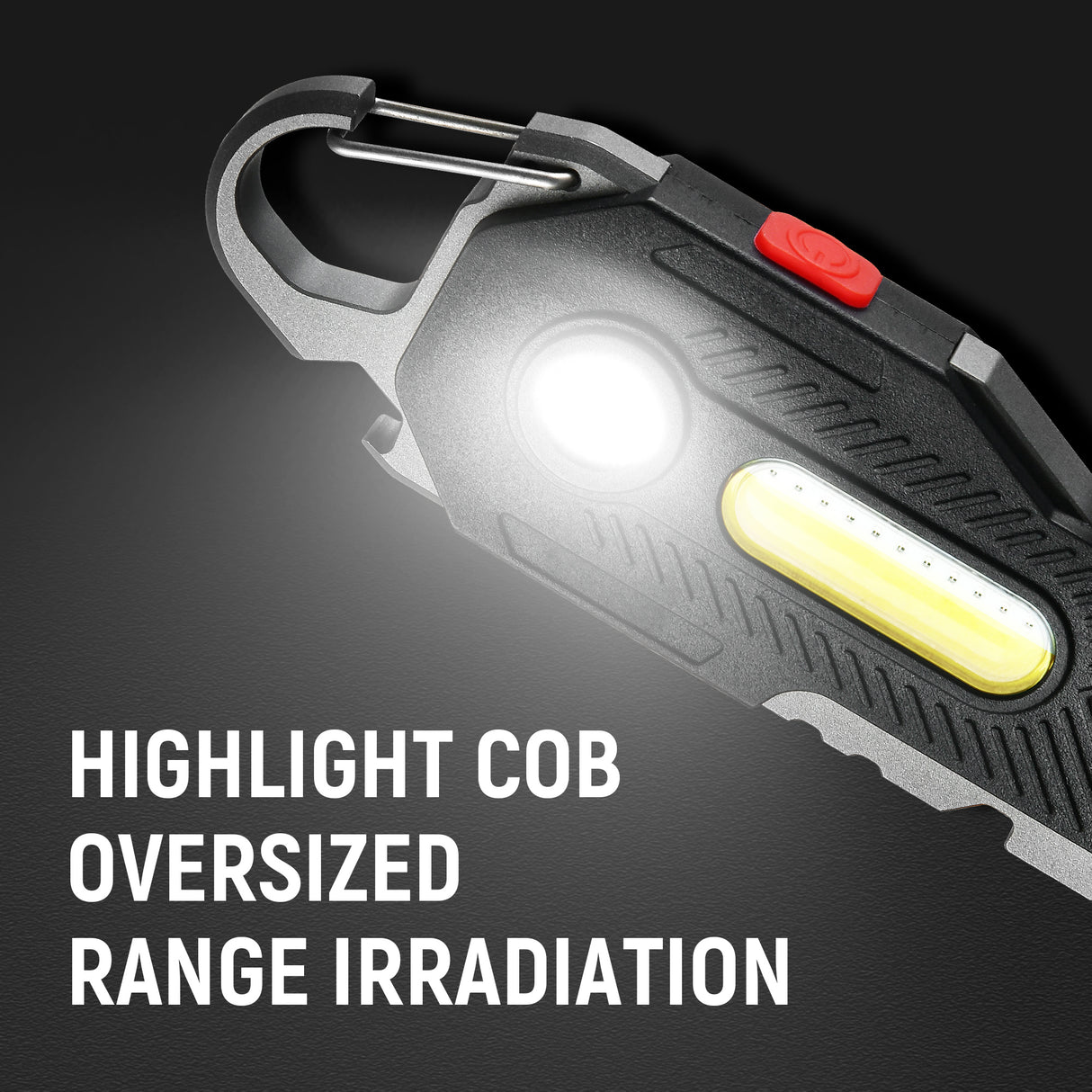 Multifunctionele Sleutelhanger - Draagbare noodverlichting - 300mAH - 99x38x17mm (LxWxH) Coolgods