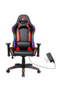 X2 Gaming Stoel - Met nekkussen  Verstelbaar - RGB Lichten - Ergonomisch - Bureau Stoel - PVC leer - Nylon Wielen - 54x69.5x133cm (LxWxH) Spire