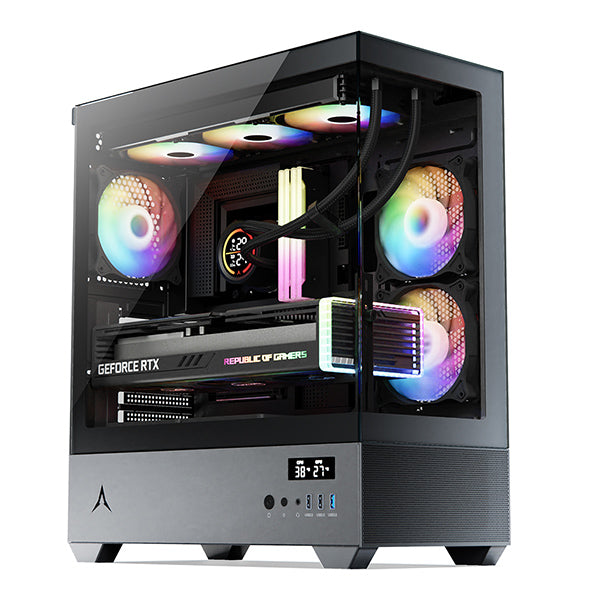 SPIRE Marine U30P RGB BLACK behuizing - PC gamer case - Tempered glass