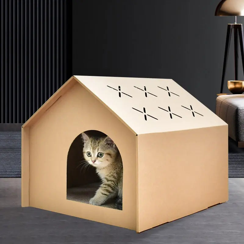 Maison de chat crabe-maison de jeu | Cottage pour chats et chats | 50x32x40cm