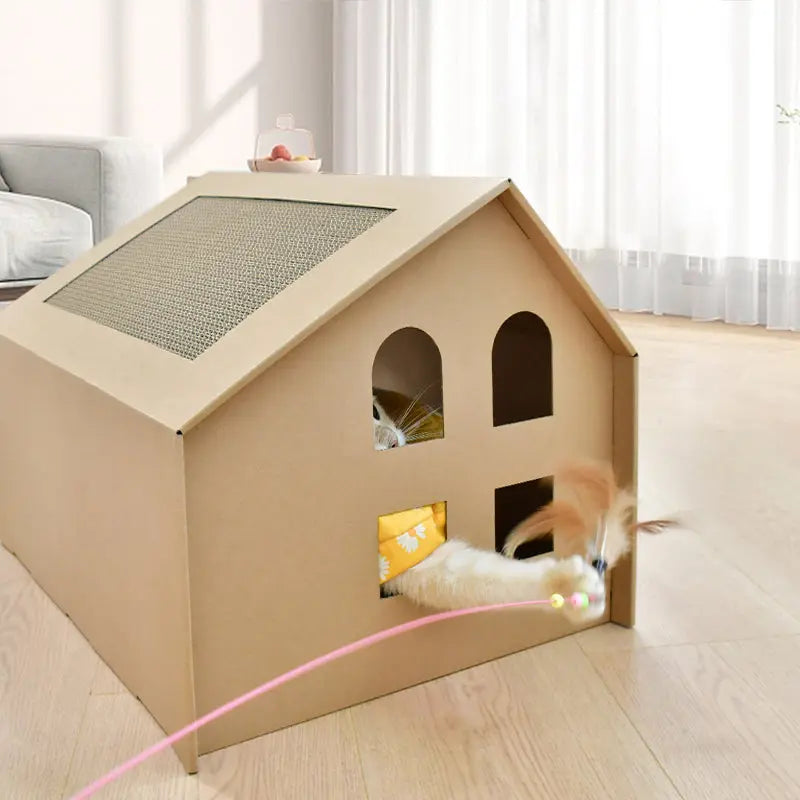 Maison de chat crabe-maison de jeu | Cottage pour chats et chats | 50x32x40cm