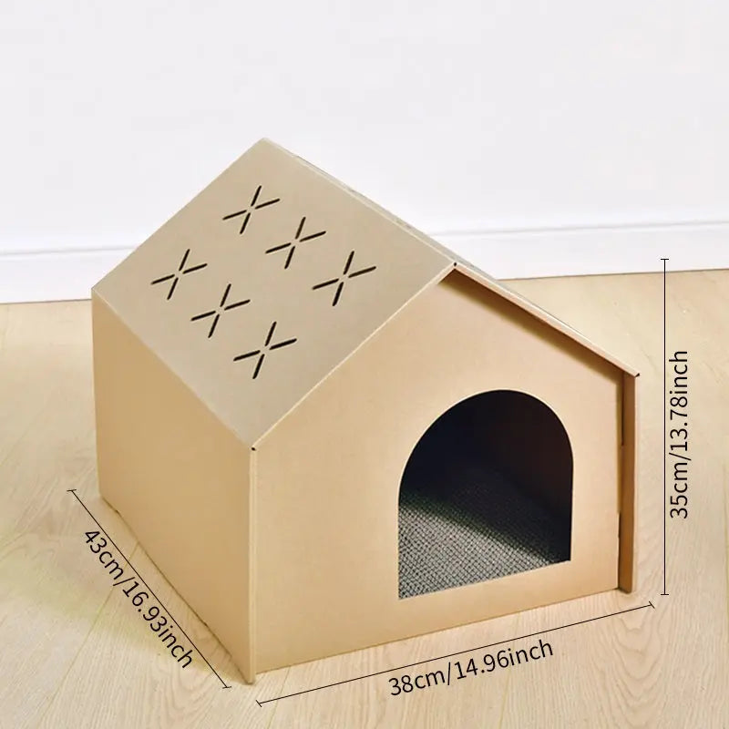 Maison de chat crabe-maison de jeu | Cottage pour chats et chats | 50x32x40cm