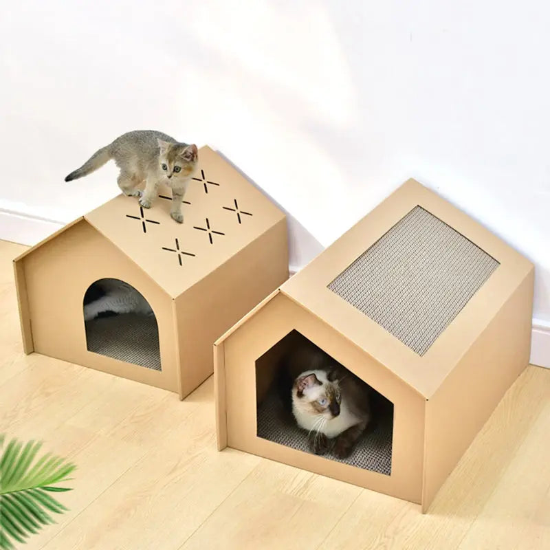 Maison de chat crabe-maison de jeu | Cottage pour chats et chats | 50x32x40cm