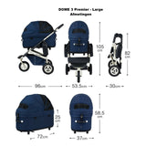 AirBuggy Dome 3 Large – Cacao – luxe hondenbuggy kattenbuggy