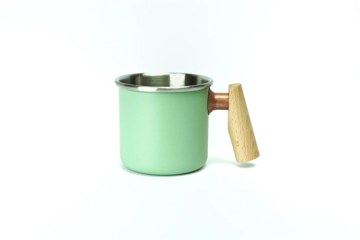 Camping mug - stainless steel cup - Kalas - Krystal Green - 400ml