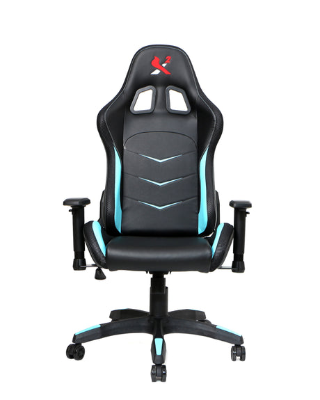 X2 Gaming Stoel - PVC Leer - RGB Lichten - Nylon wielen - Bureau Stoel - Ergonomische Ontwerp - 54x69.5x133cm (LxBxH) Spire