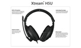 Adesso Xstream H5U koptelefoon - inclusief microfoon - hoofdtelefoon - 1,8 meter USB kabel Adesso