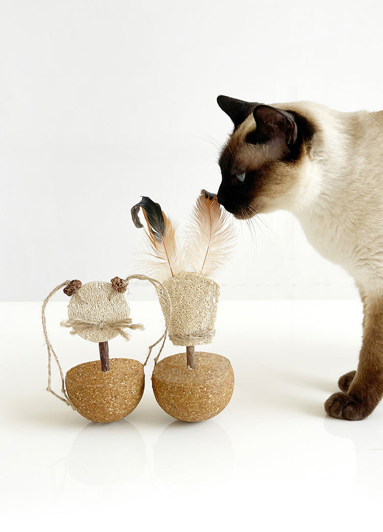Kattenspeelgoed - Handgemaakt - Duurzame materialen - Panda ontwerp