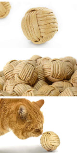 Kattenspeelgoed - Krab bal -  Kattenkruid Bal - Touwspeeltje