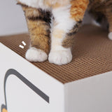 Kattenhuisje - Twee krabplanken - Karton-  Kubieke Doos - schattige Kip