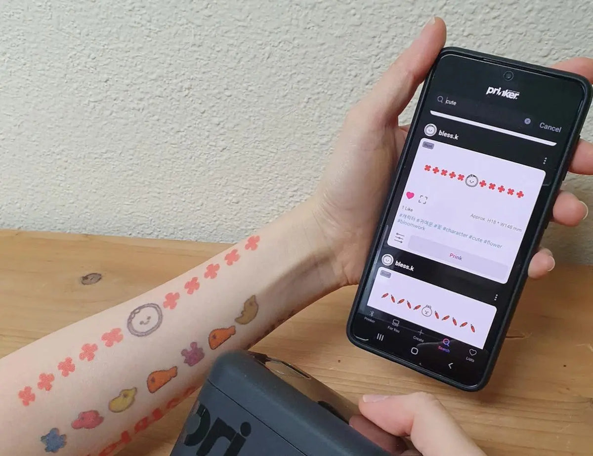 Prinker S Tattoo Printer – Maak Zelf Gepersonaliseerde Tijdelijke Tattoos Prinker