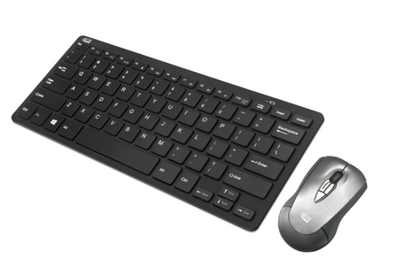 Draadloze Muis met Compact toetsenbord - Air Mouse Mobile en Keyboard - Adesso Adesso