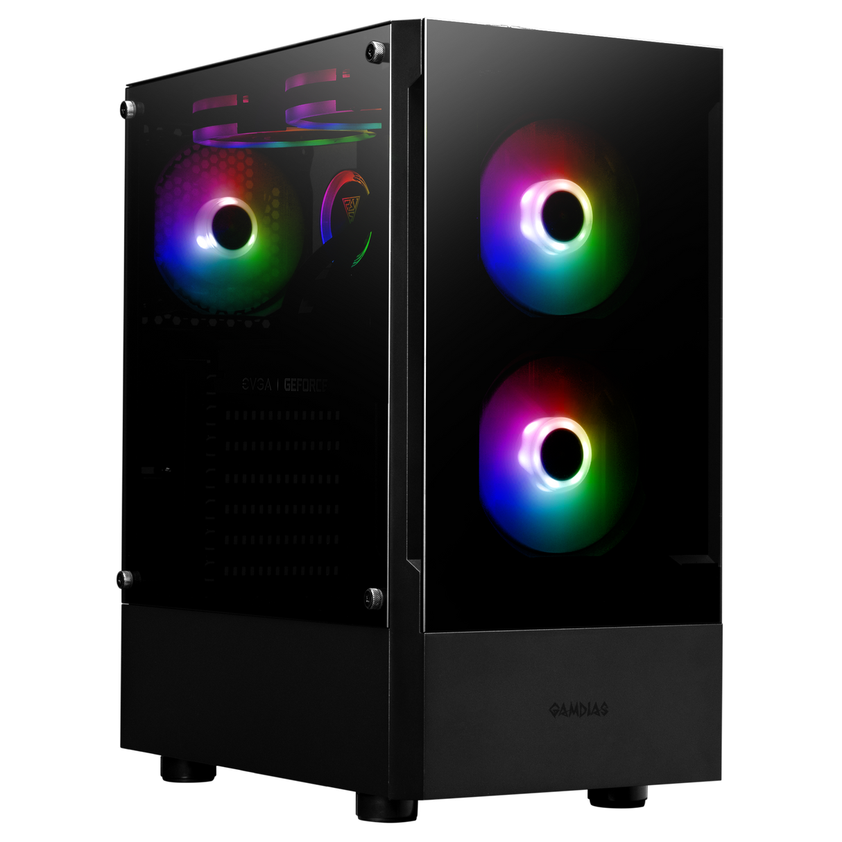 Gamdias Talos E3 Zwart RGB Gaming Case - Game PC behuizing - Computer Behuizing - aRGB LED Verlichting