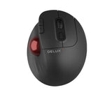 Delux Trackballmuis - Ergonomisch - Draadloos - Bluetooth - 121.3x90.7x45.1mm