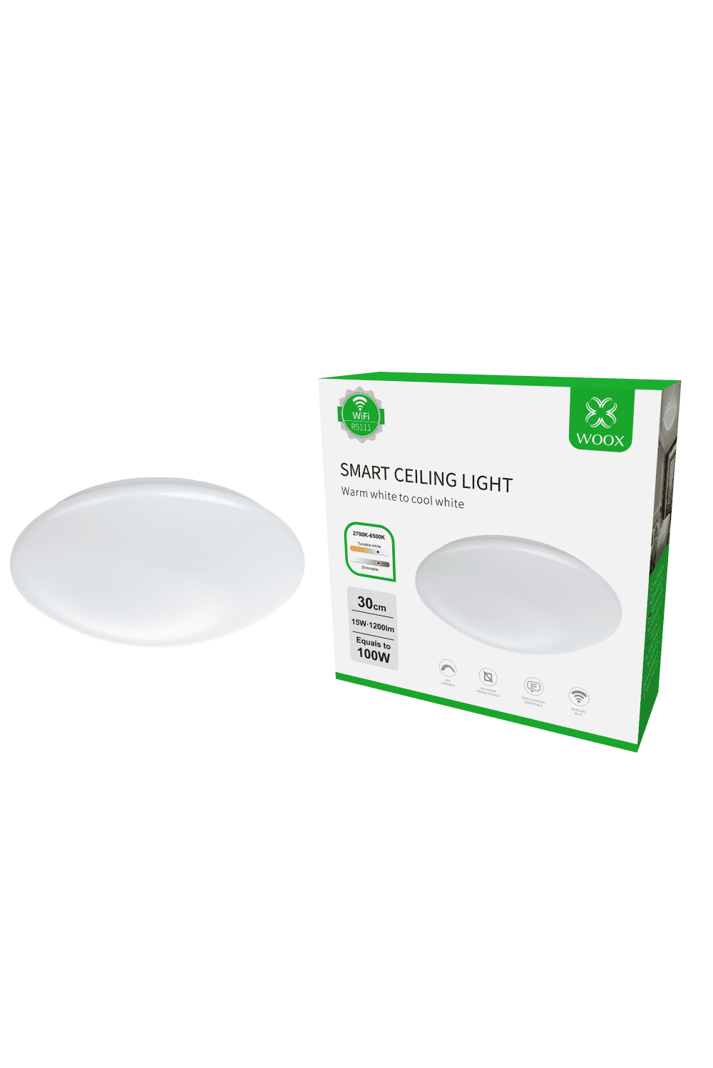 WOOX R5111 Slimme Plafondlamp – Energiezuinige verlichting voor elk interieur Woox